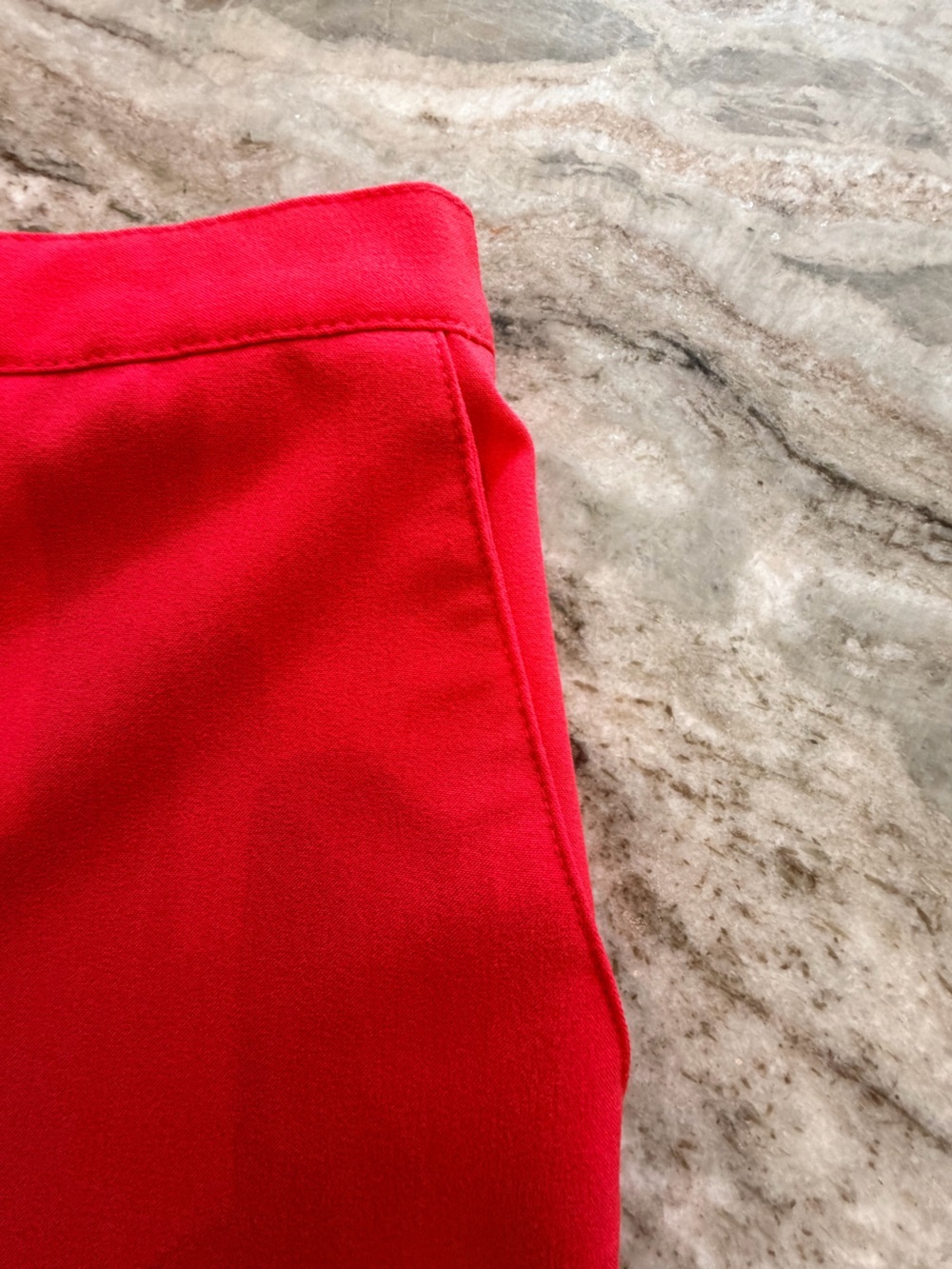 Alfred Dunner Size 16 Red Pull On Career Pants Straight Leg Stretch Dress Slacks - Picture 3 of 9